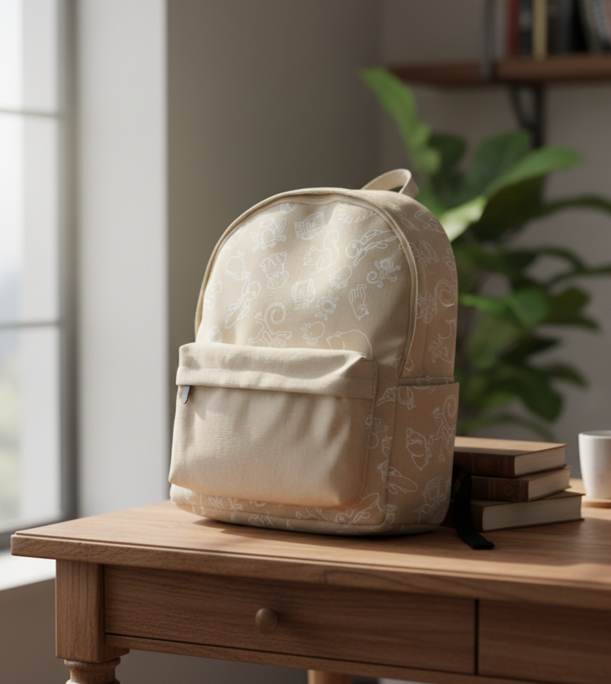 backpack kids rf white