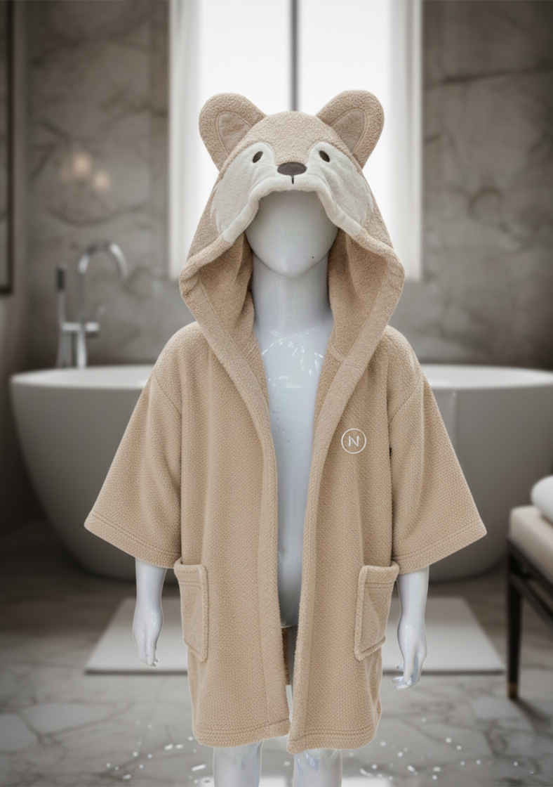 bathrobe kids wolf