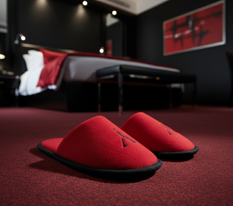 slippers Y hotel